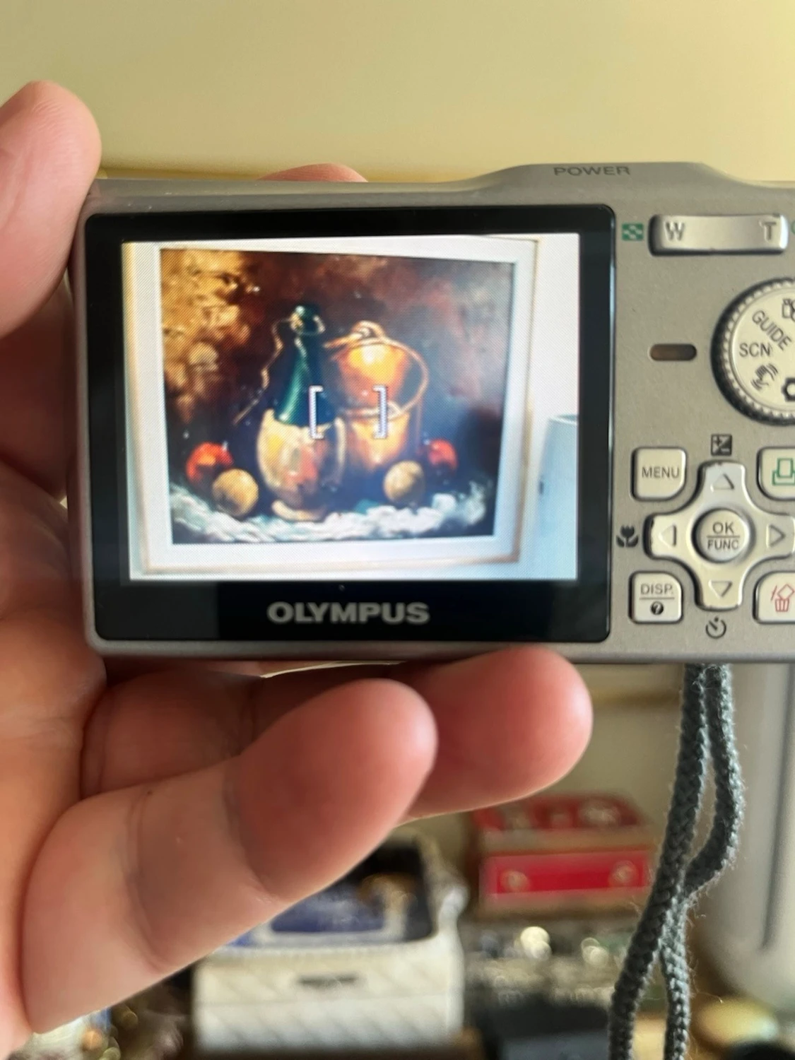 Blå Olympus µ 700 digitalkamera - 2