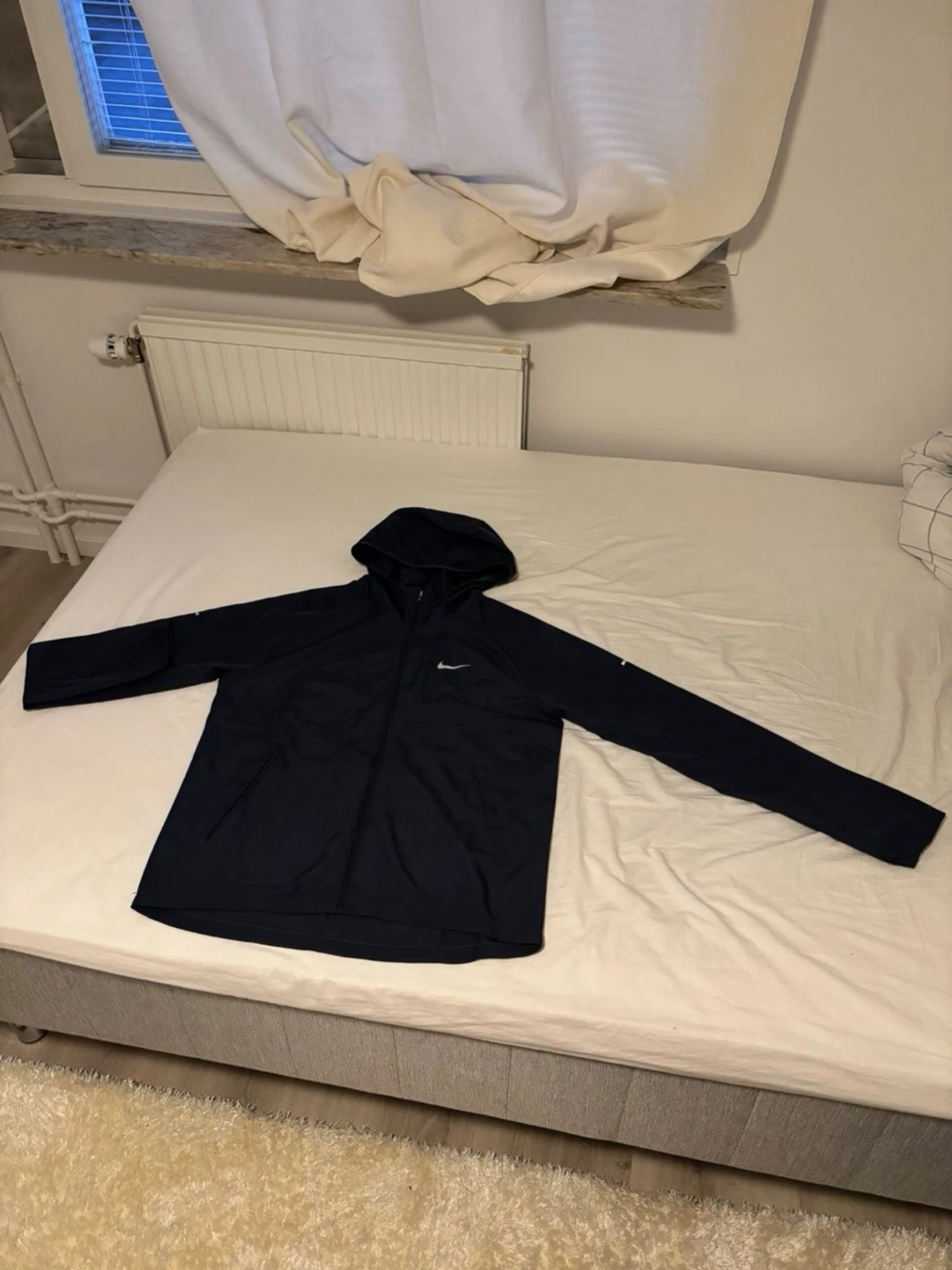 MÖRKBLÅ* Nike vindjacka med huva - 4