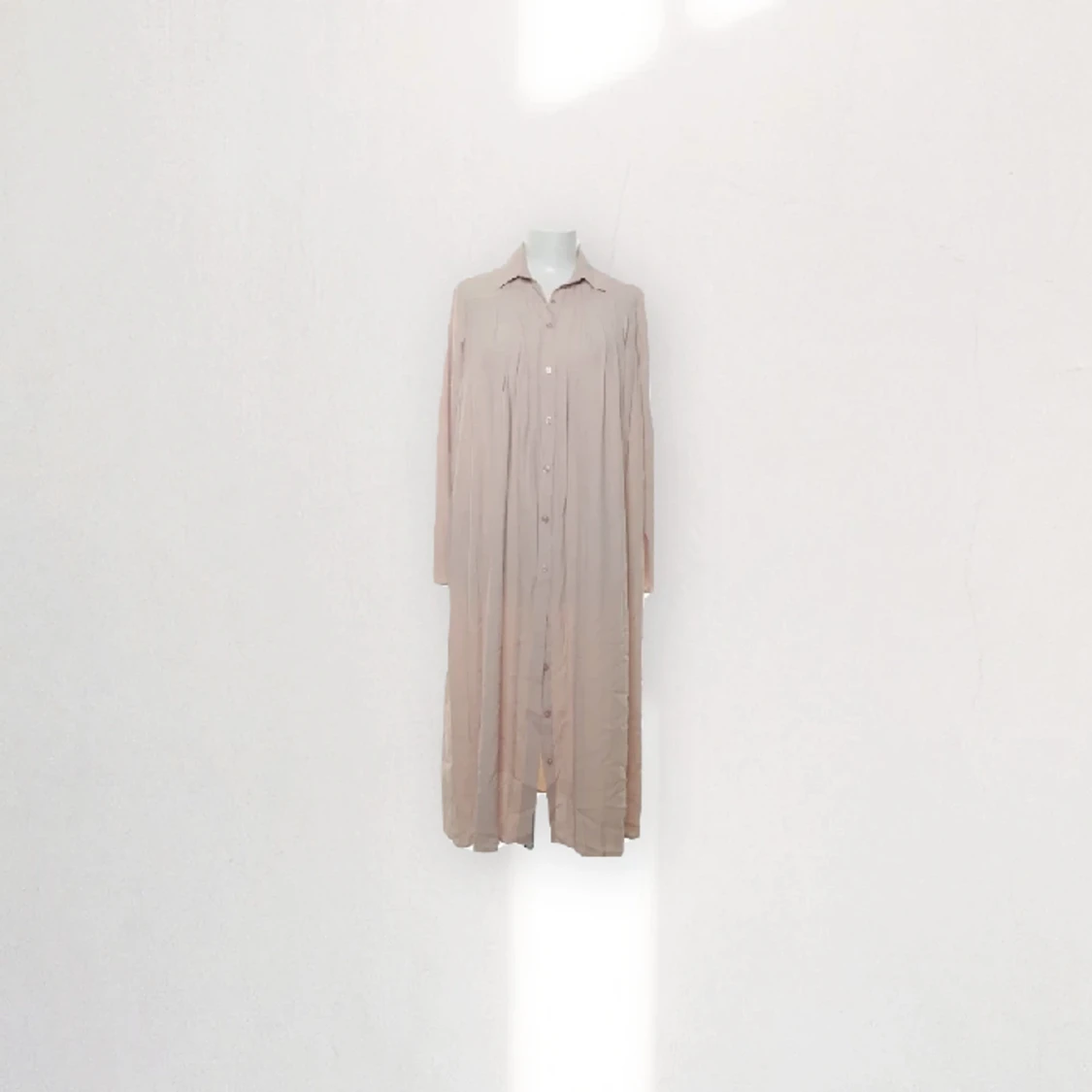 Rosa skjortklänning - 90