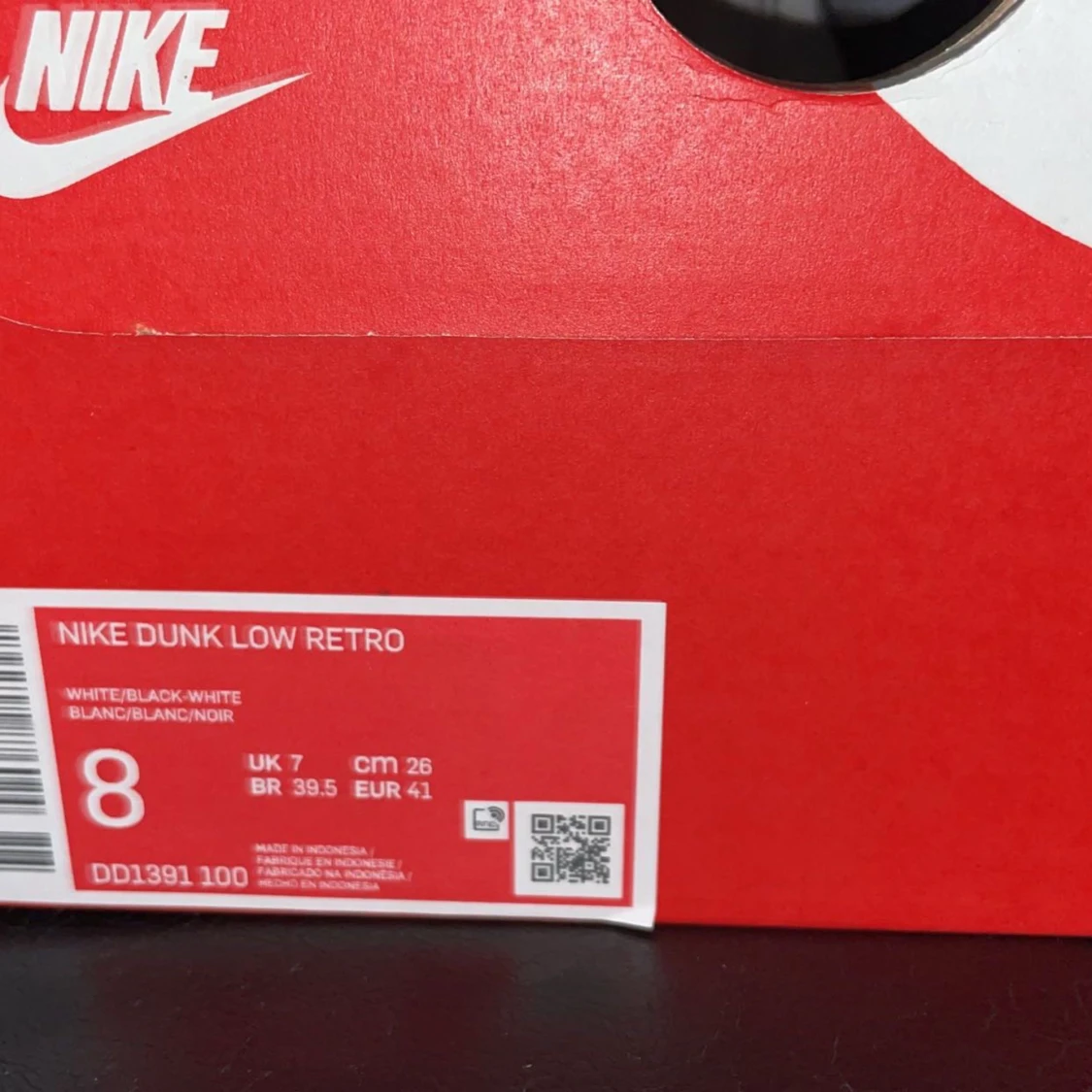 Nike Dunk Low Retro White Black  - 91