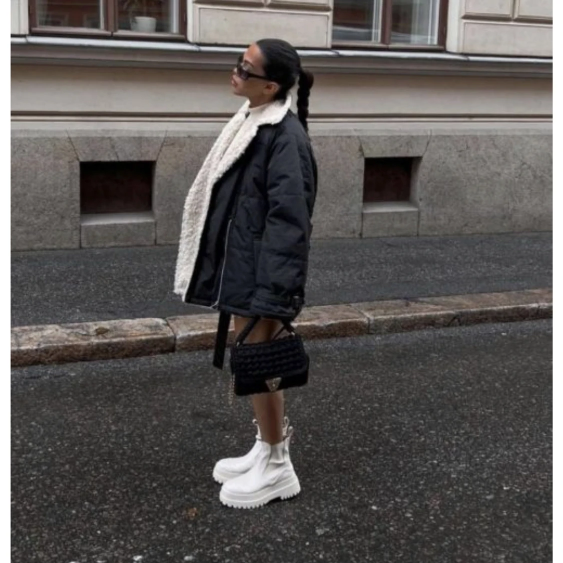 Puffer Shearling Jacket - 90