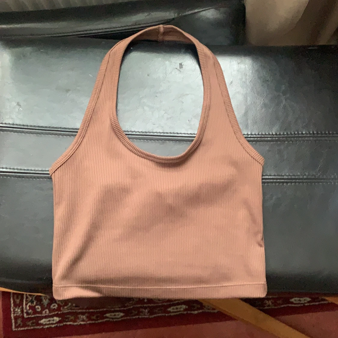 Brun halter neck topp