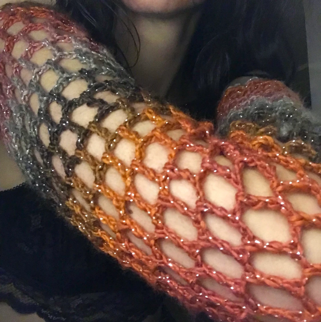 Virkat topp/bolero - 90