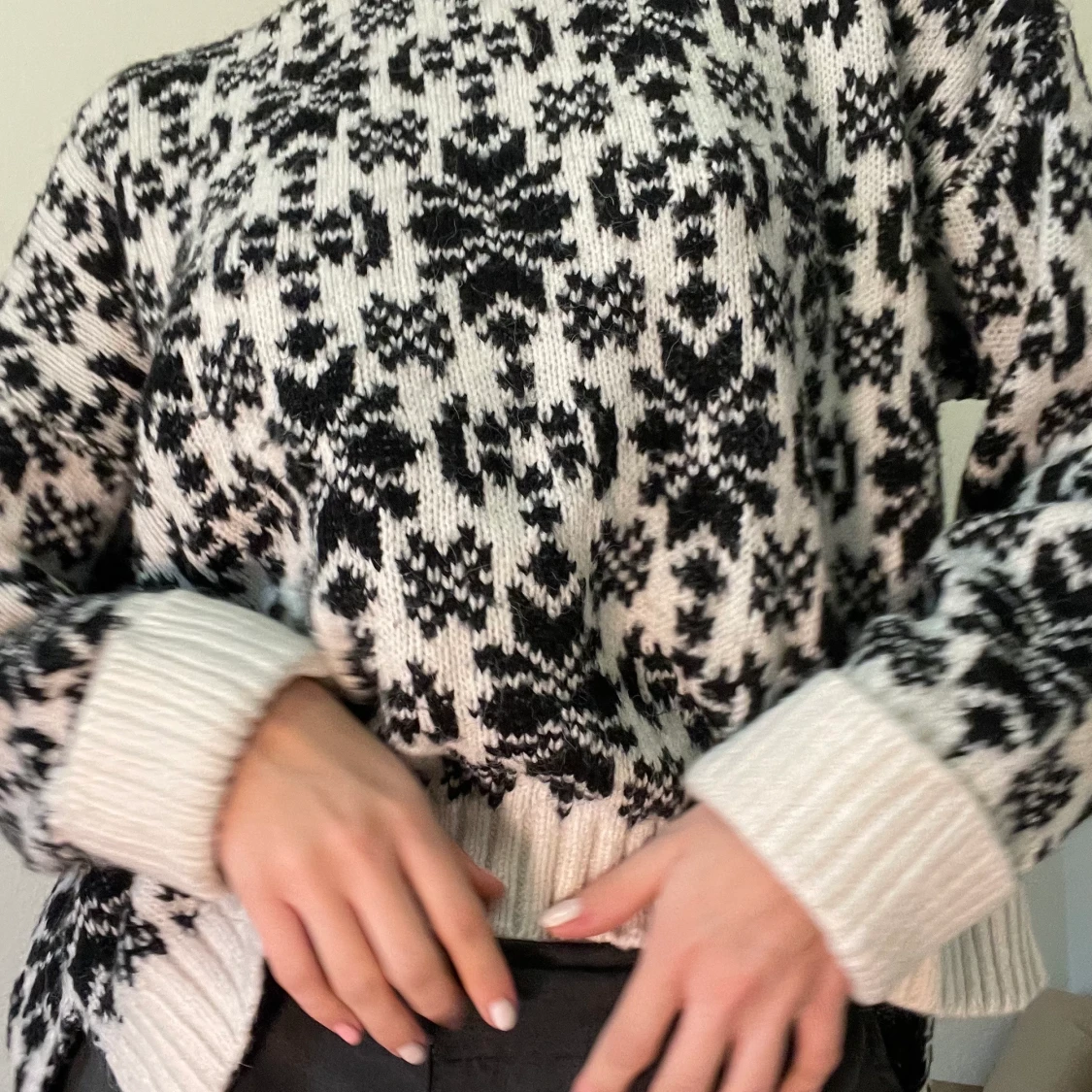 Stickad tröja från hm