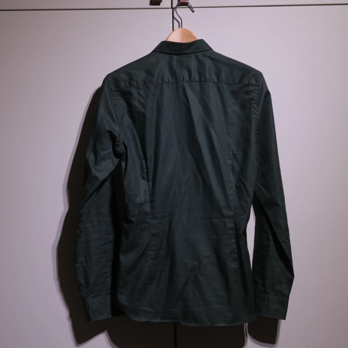 Dark green shirt superslim fit - 90
