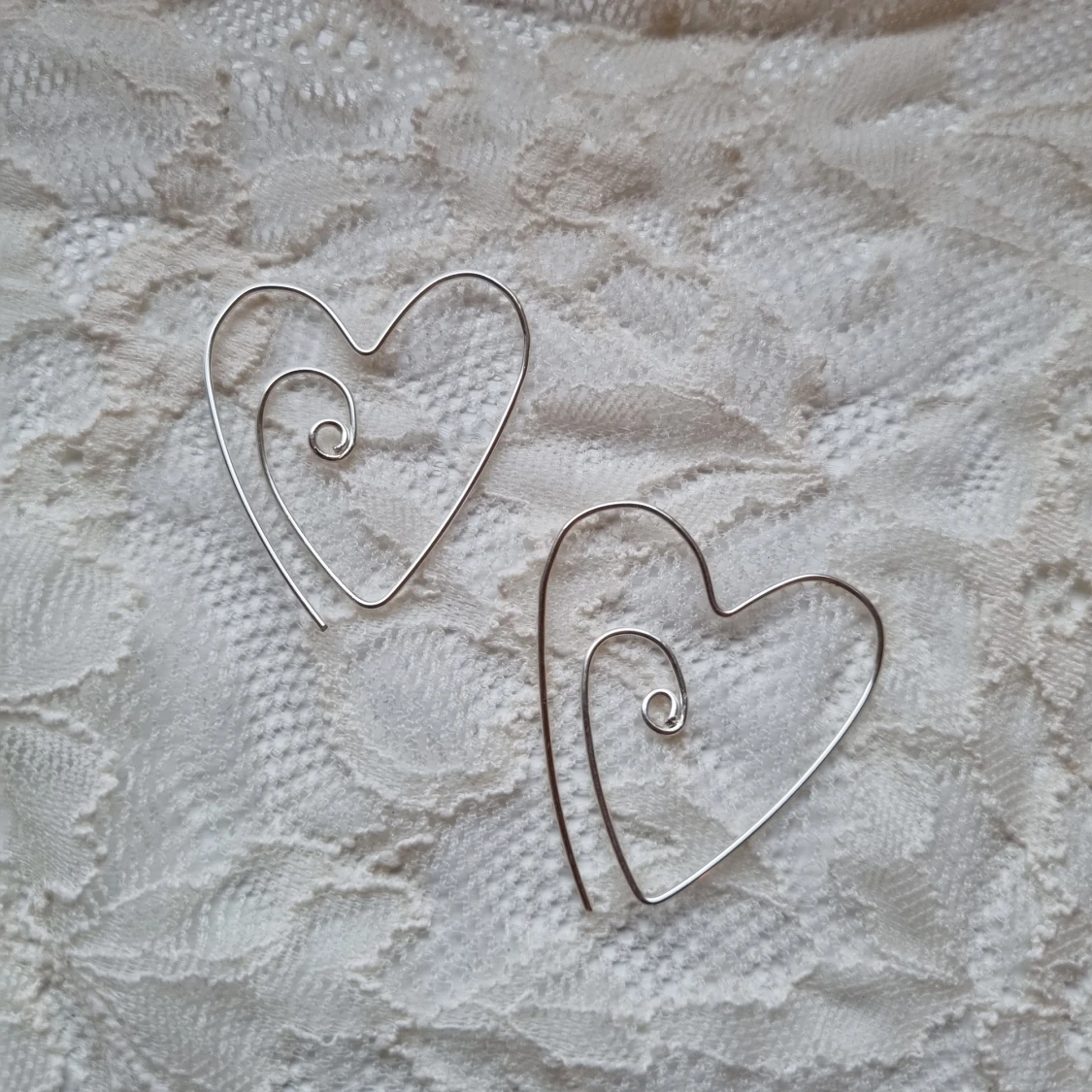 Hjärtörhängen 925 silver - 90