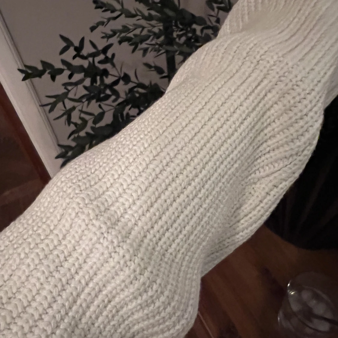 Vit ribbad tröja  - 91