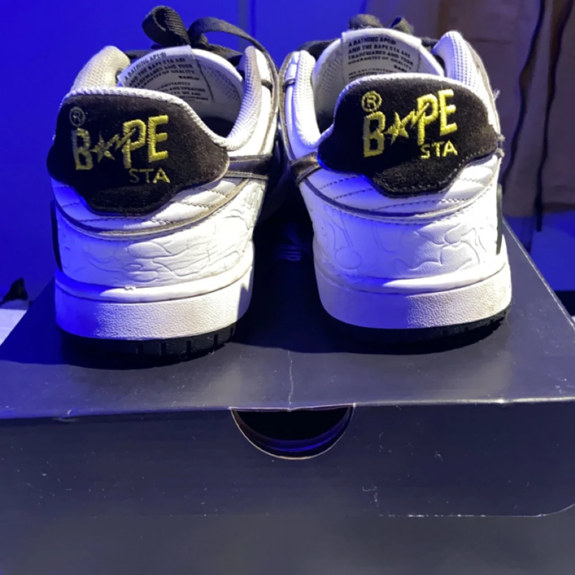 A Bathing Ape Bape SK8 Sta White Silver - 90