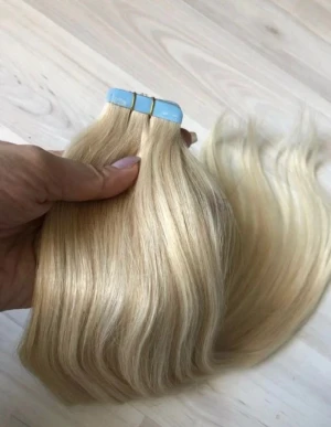 Tejp löshår äkta 60cm  - 40 stycken tejp but at nytt äkta lös hår ”dubbel ends” så det är riktigt tjockt hår!