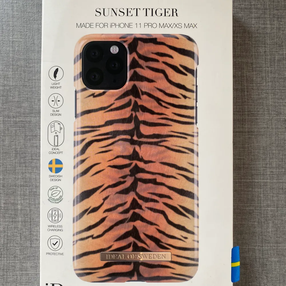 Ideal of sweden skal oöppnad.  Sunset tiger.  För iPhone 11 PRO Max och IPhone XS MAX. Köparen står för frakt. Accessoarer.