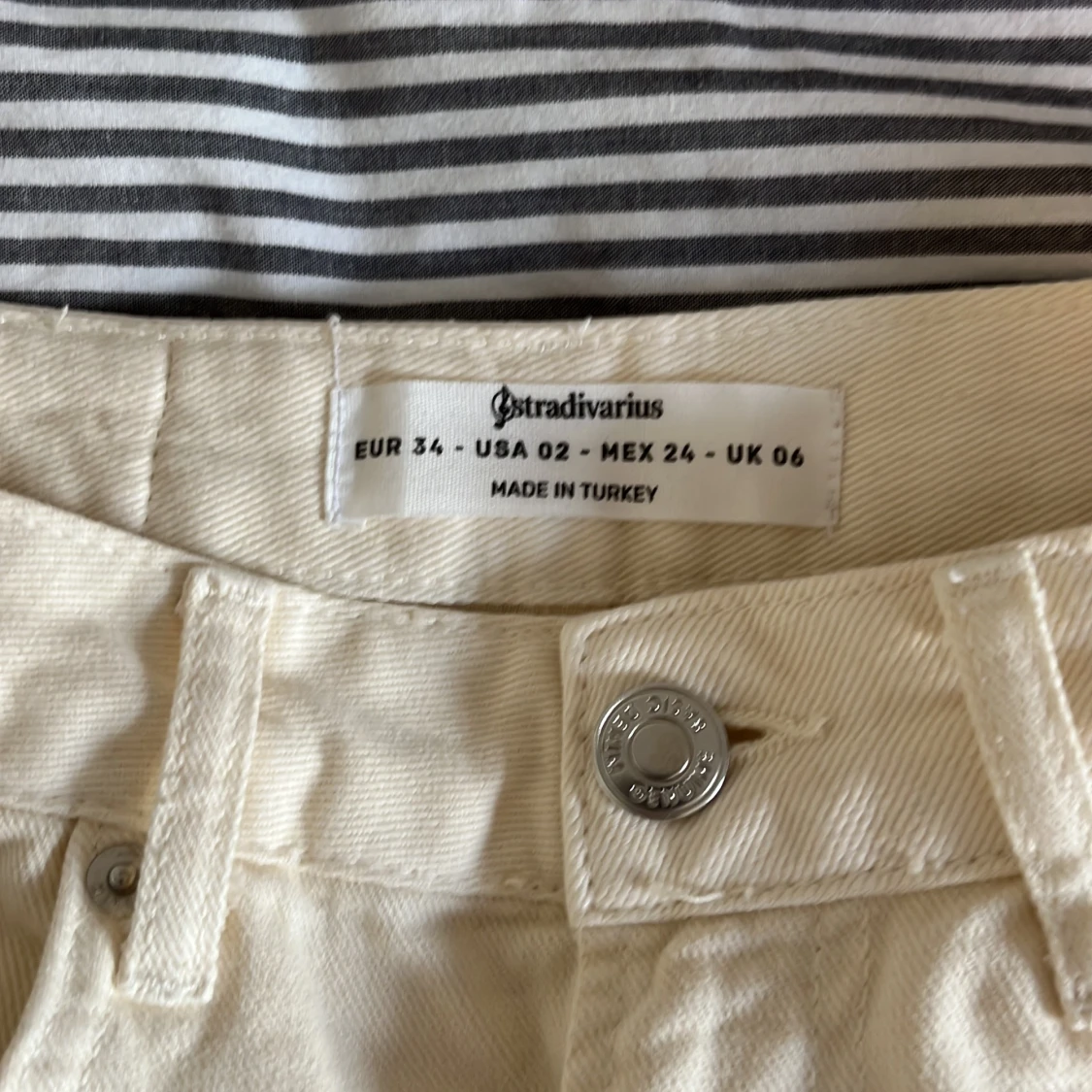 Beige jeansshorts - 91