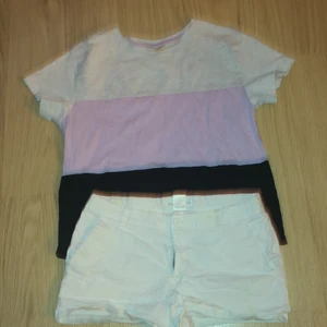 Set - Ett set. Tröjan är köpt sommaren 2021 och shortsen är köpta i april 2022. Säljer pågrund av att de inte kommer till användning. Hör gärna av dig om du har någon fråga eller är intresserad.💗💗