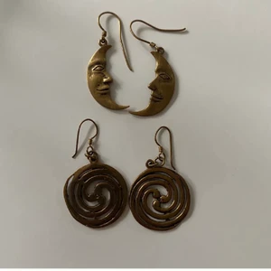 örhängen - två par superfina örhängen i brons! båda för 70 eller ett par för 40