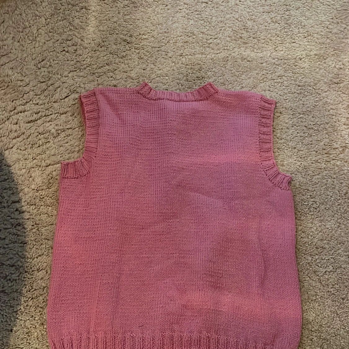 Stickad slipover, strl M - 90