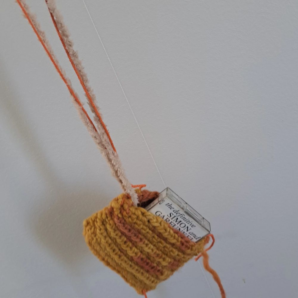 My own work. Chrochet purse that could fit anything really. Your freestyle casette player, a small book, wallet and keys. All handcrafted. . Väskor.