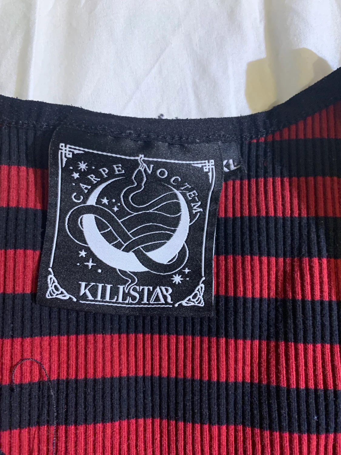 Svart röd randing tröja - 90