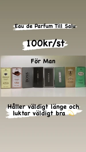 Parfymer Orignal - Bra parfym som håller länge och luktar bra populära bland ungdomar men även äldre. Beställ mer än 3 så ingår frakten annars kostar frakten 50kr
