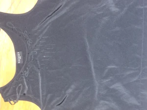 Typ silkes linne - Svart linne helt nytt skick mönster på linnet