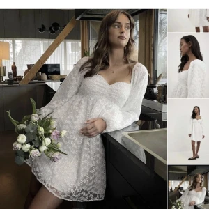 Vit klänning från NAKD  - Supersöt klänning från NA-KD i storlek 34. Passar perfekt nu till studenten. Klänningen är enbart testad och prislapparna sitter kvar 🤍🤍