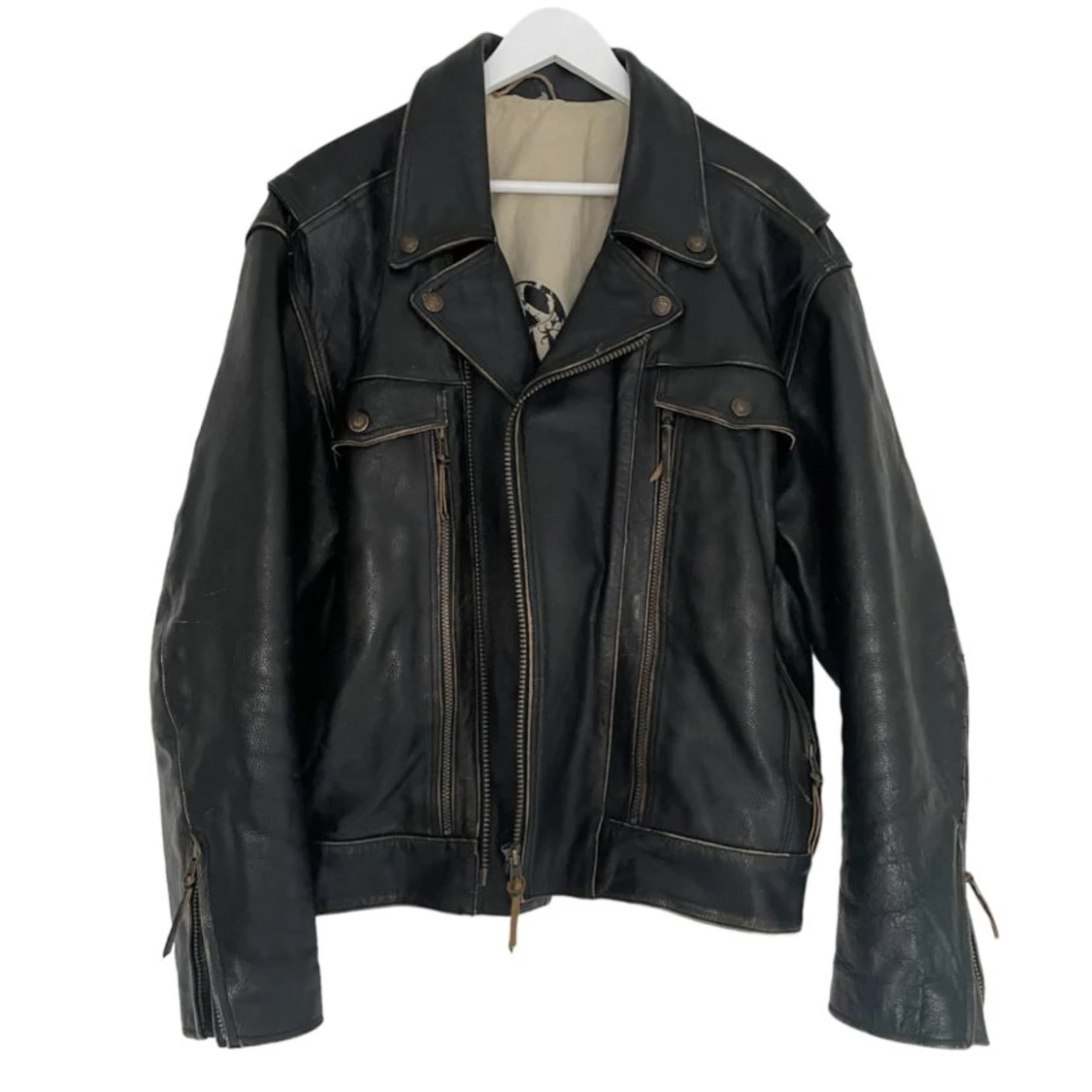 Vintage läder jacka 