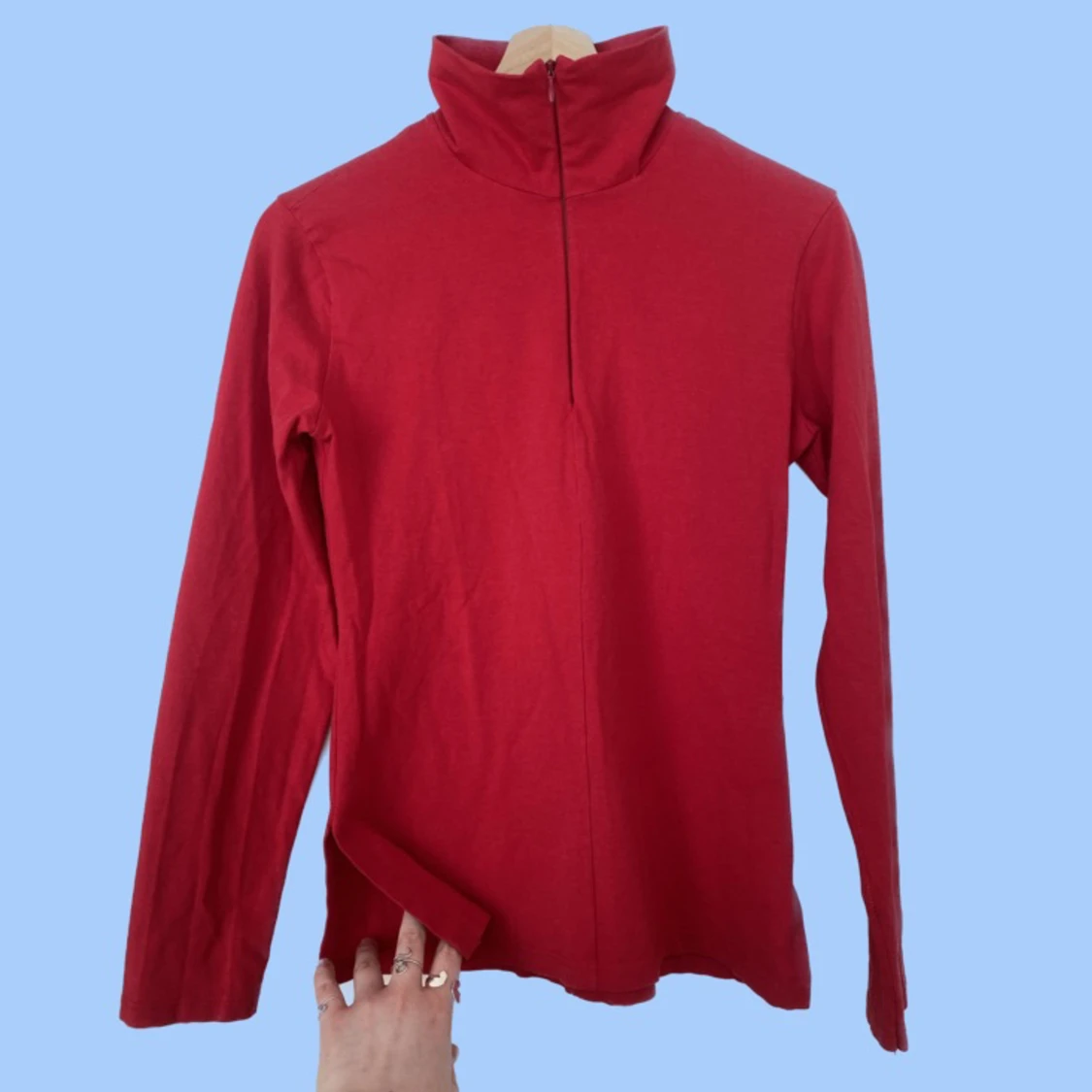 Röd långärmad tröja - 91