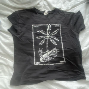 Tshirt - Har använt 2 eller 3 gånger. Passar inte längre. Är inte direkt svart, men en ljusare nyans av svart. Sitter inte tight men inte stor heller. 