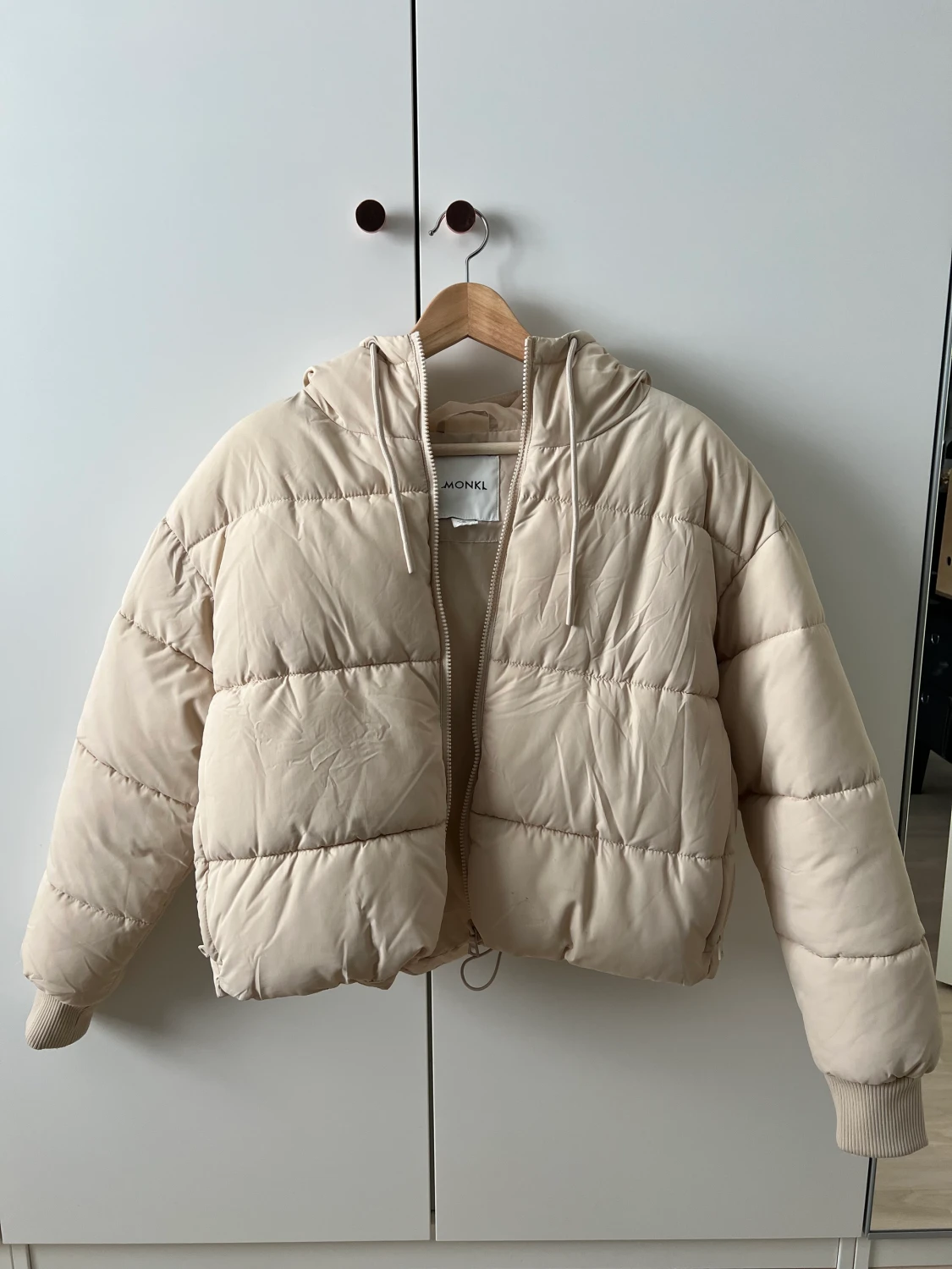 Cropped Puffer Beige - 90