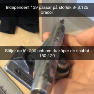 Skate Independent trucks - 139 passar på 8-8.125 om de köps snabbt 120kr