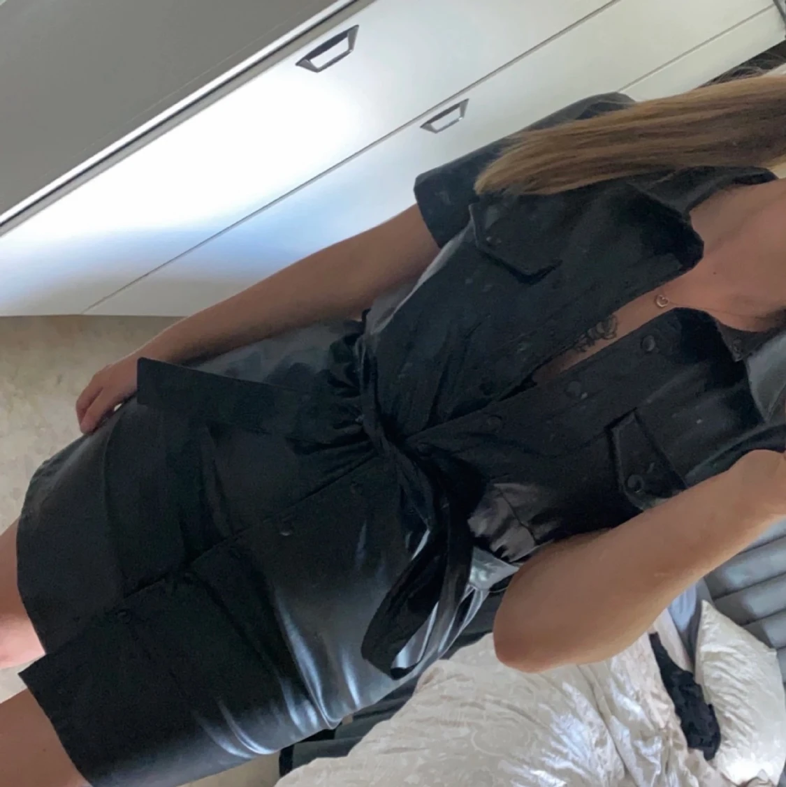 Läder klänning - 90