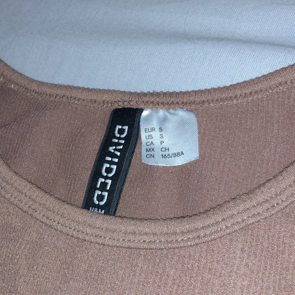 Ribbad tanktop brun  - 91