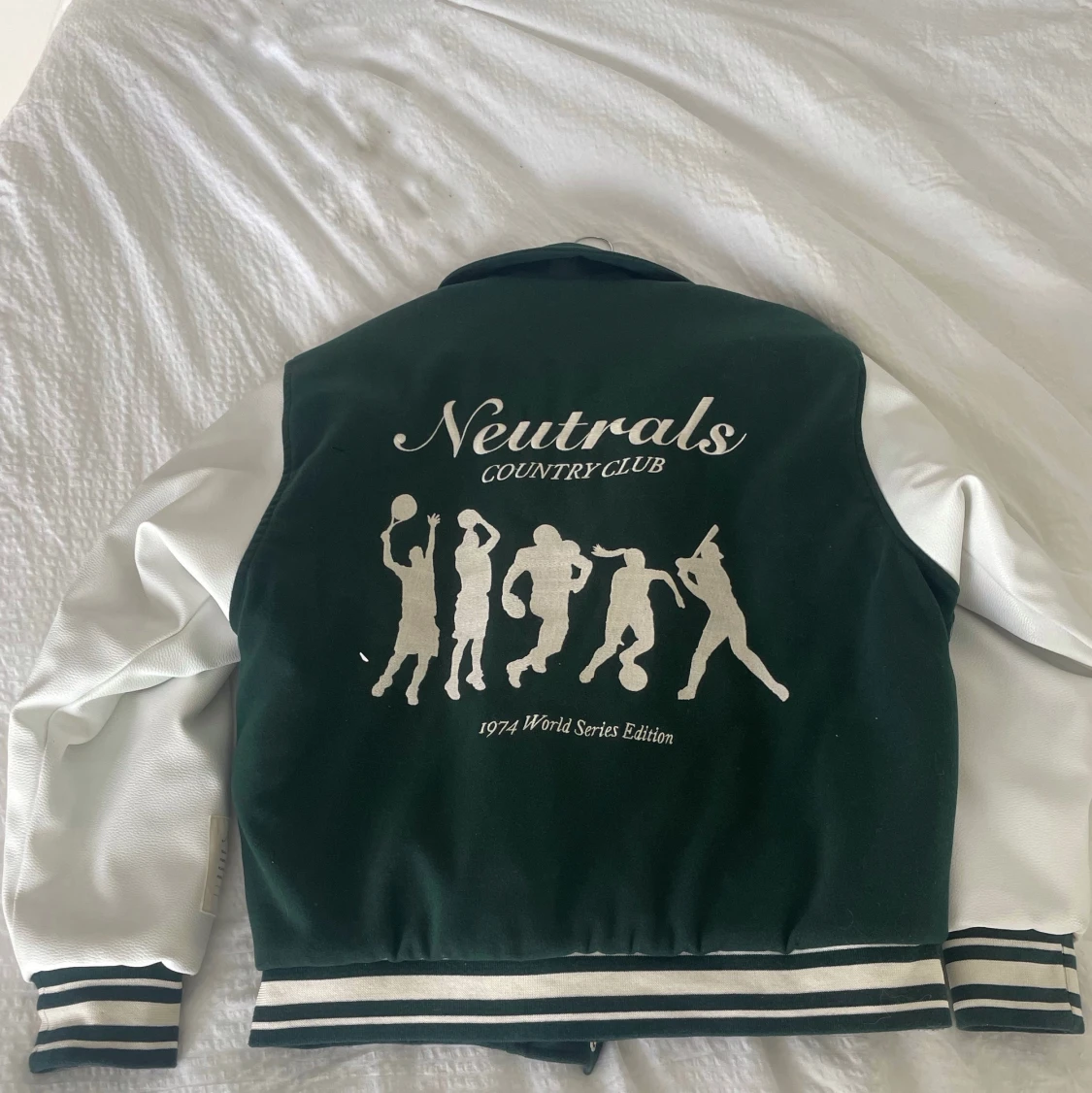 GREEN  NTRLS VARSITY JACKET  - 91