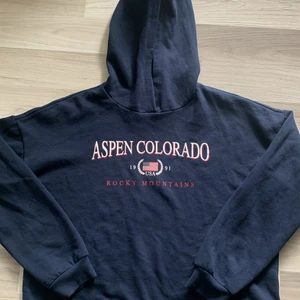 Hoodie  - Marinblå Aspen Colorado hoodie från Gina tricot stl M