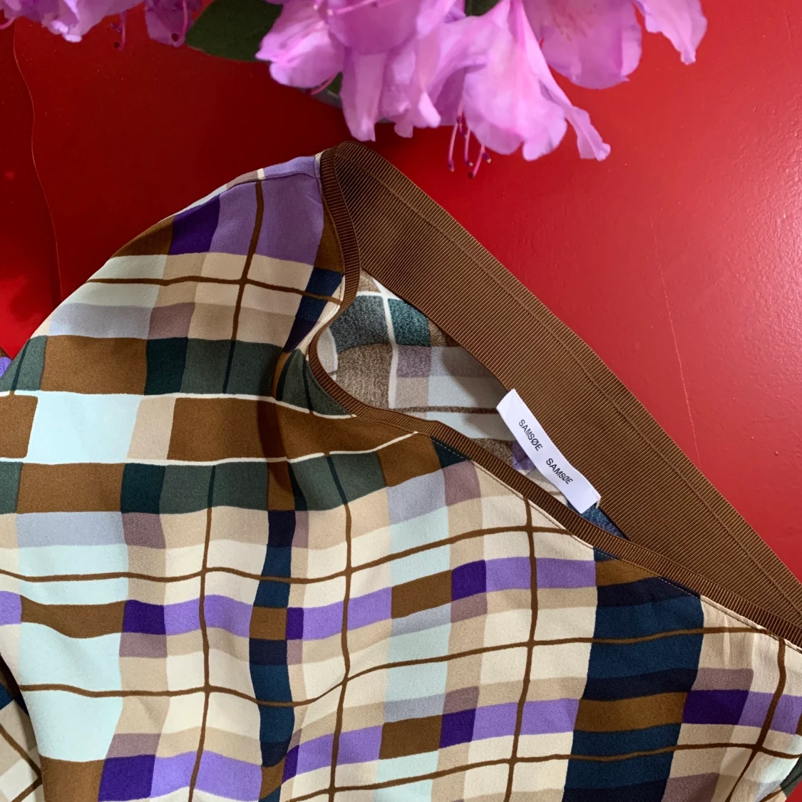 Rutig Långkjol Samsøe Samsøe L - 91