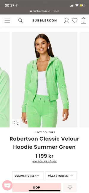 Juicy Couture - Säljer min gröna juicy tröja eftersom jag tröttnat på färgen använd fåtal gånger 