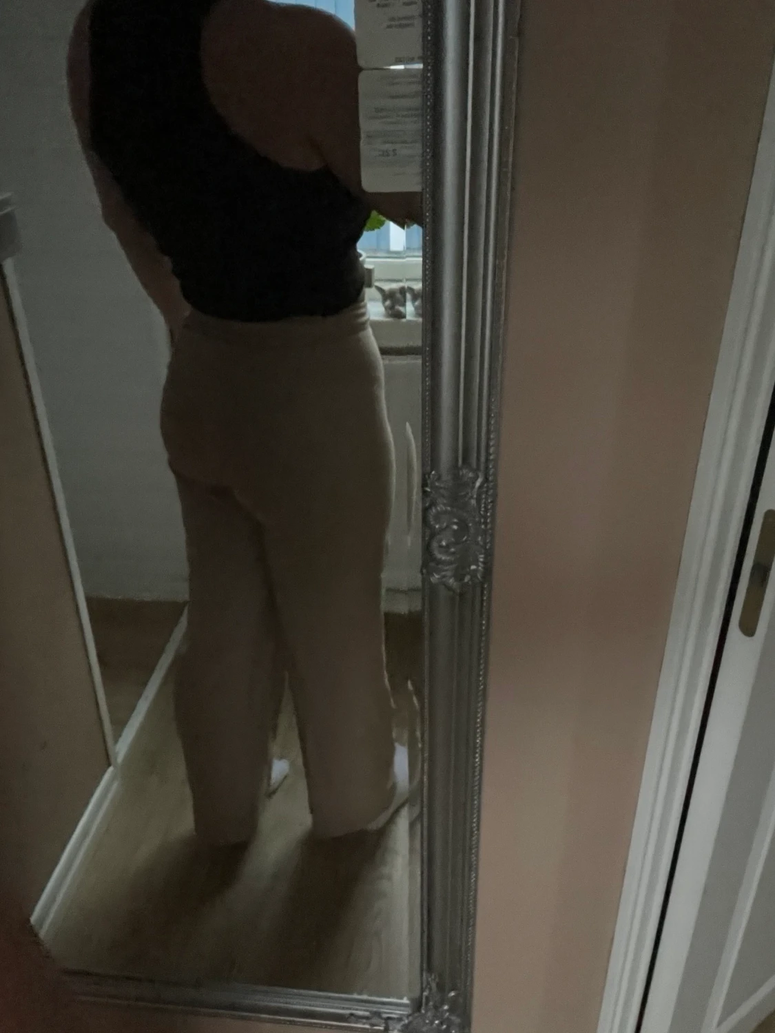 Beiga kostymbyxor  - 90