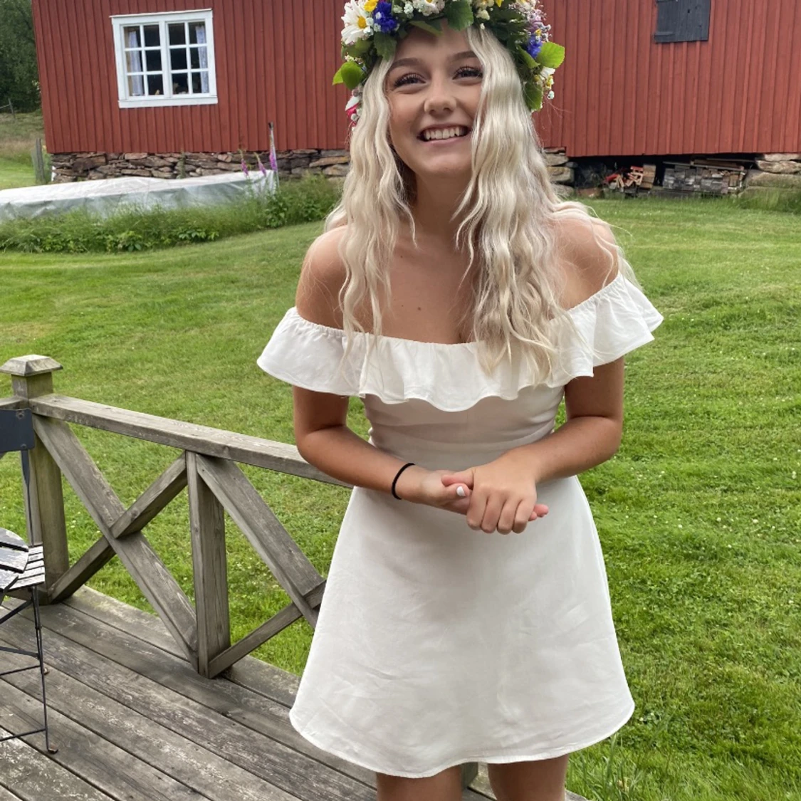 Vit klänning från Zara 