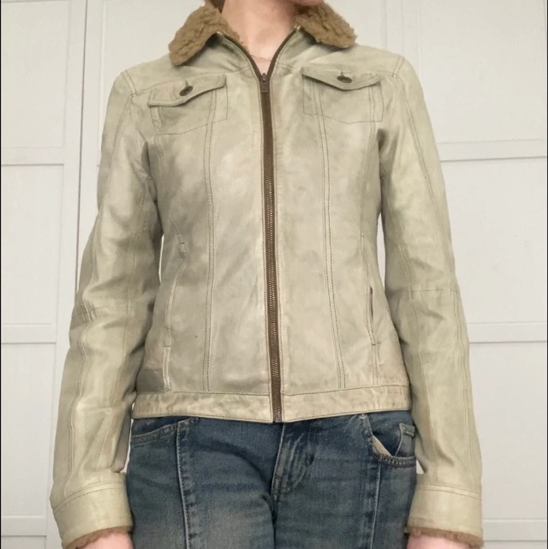 Unik läderjacka