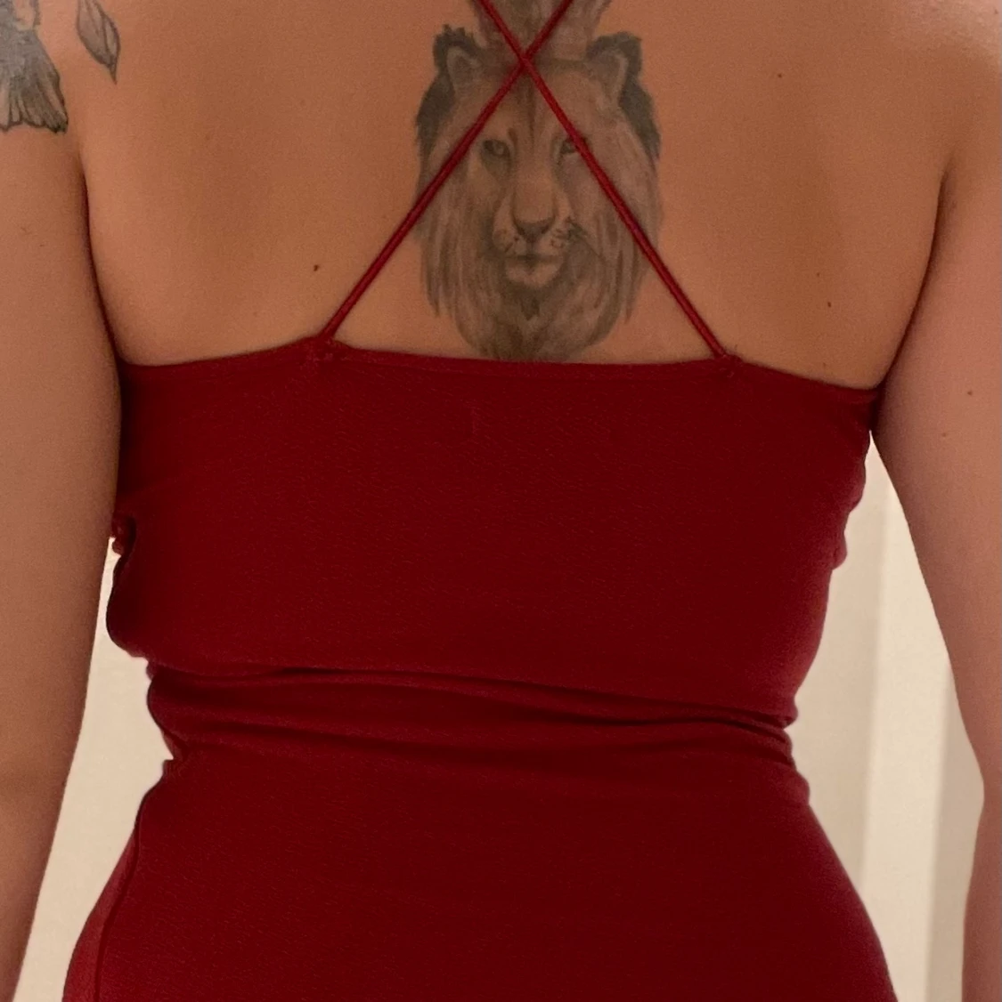 Röd festklänning - 90