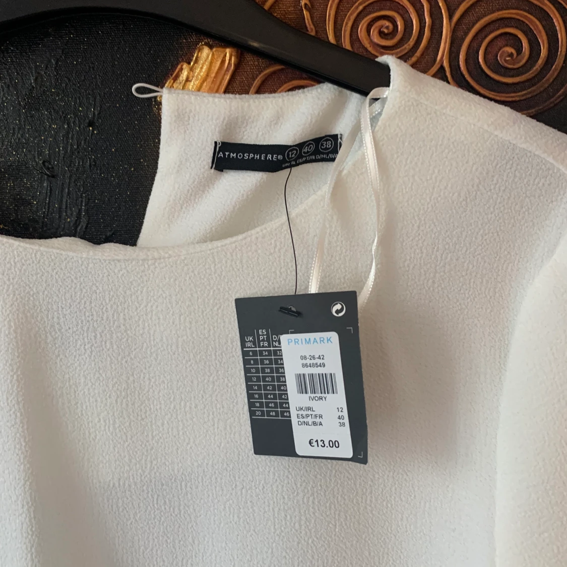 Vit primark topp strl 38 - 90