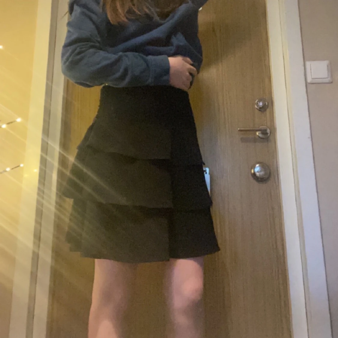 Svart Volangkjol S/M/L - 91