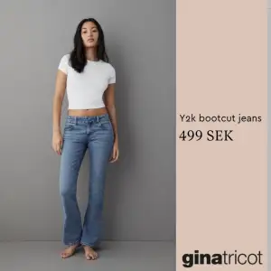 Hej! Säljer mina bootcut jeans från Gina. Använt 1 gång och dem var inget för mig. Jätte bra skick då dom ser helt nya ut. Inga skador ❤️