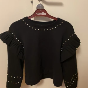 Svart tröja - Söt tröja från zara med pärlor!