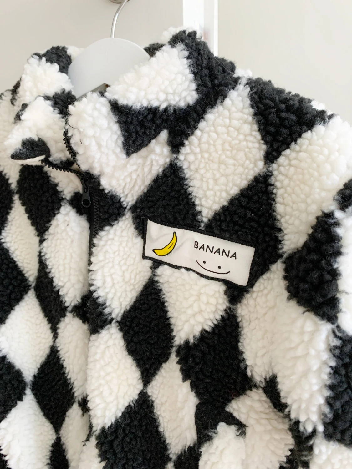 Black and white checked jacket  - 90