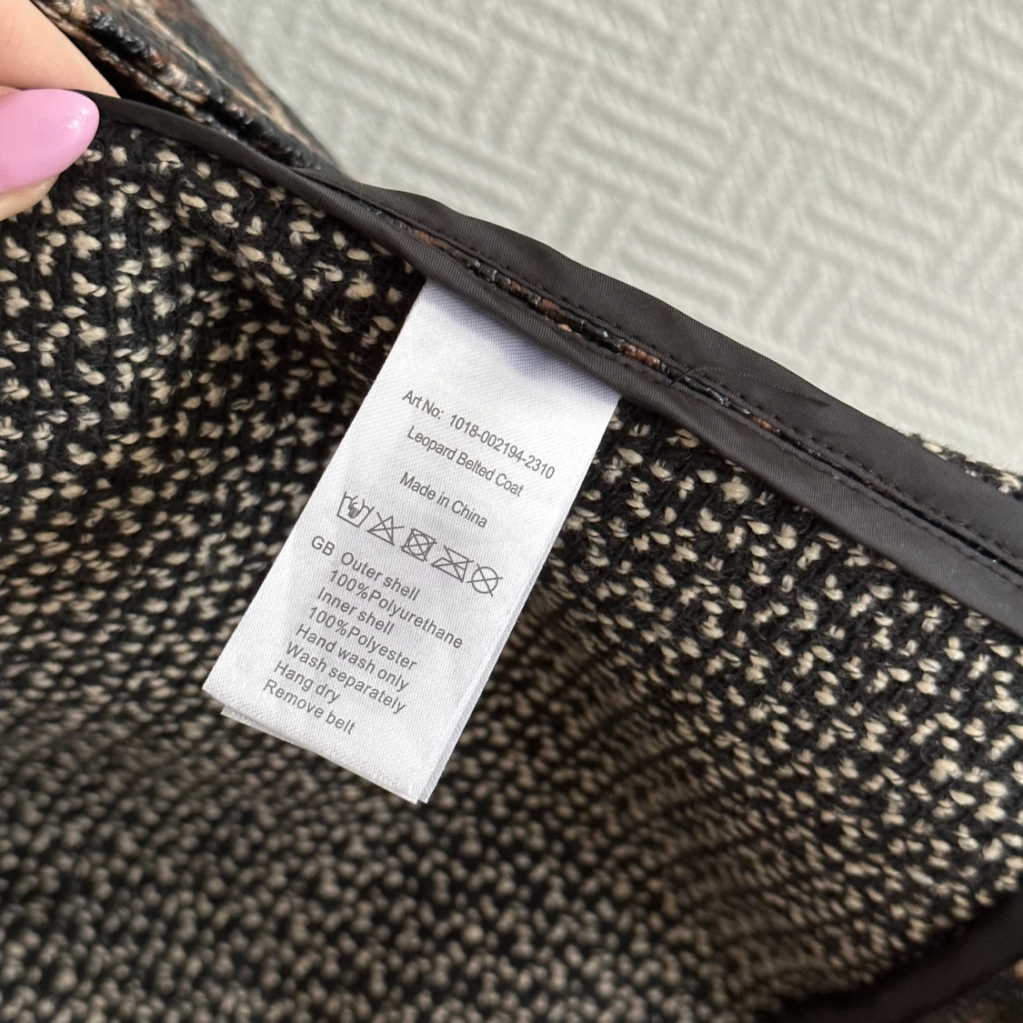 Leopardmönstrad kappa - 91