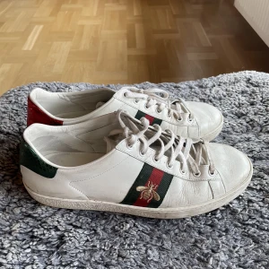 Gucci skor  - Gucci skor i fins sick, dom är i storlek 42 men passar mer storlek 43 då dem är stora i storleken. Skriv ifall du är intresserad 