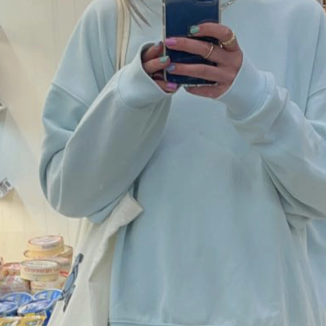 Blå tröja hm  - 90