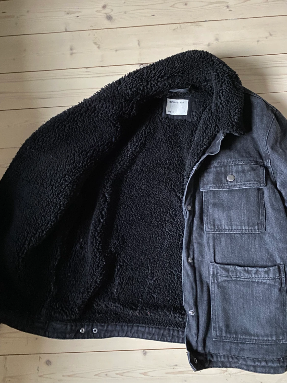 Fleecejeansjacka - 90