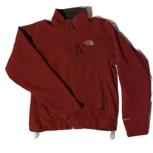 vintage red the north face apex jacket - -vintage red the north face apex jacket  -size: small (fits like a medium)  vintage condition seen on cuffs, pictures available 