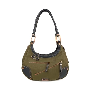 Vintage Y2K 90s 00s Guess shoulder baguette bag in olive green  - Vintage Y2K 90s 00s Guess shoulder baguette bag in olive green. Few barely visible marks and scratches here and there, nothing major, see pictures. Ask for measurements and full description. No returns  