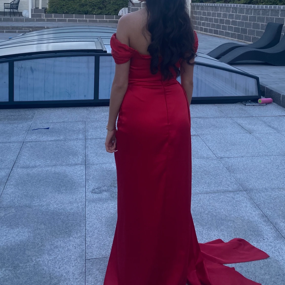 Klänning röd  - 90